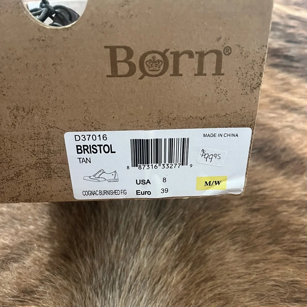 Born Dark Brown Leather Oxfords - Picture 9 of 9